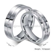 Titanium seine und ihre Hochzeit Ringe, Designer Silber Diamant Verlobungsringe Schmuck